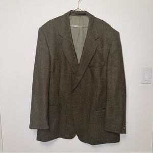 Elegant Men's Tweed Blazer in Brown